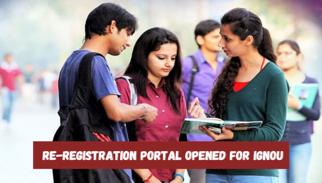 Re-registration Portal Opened For Ignou